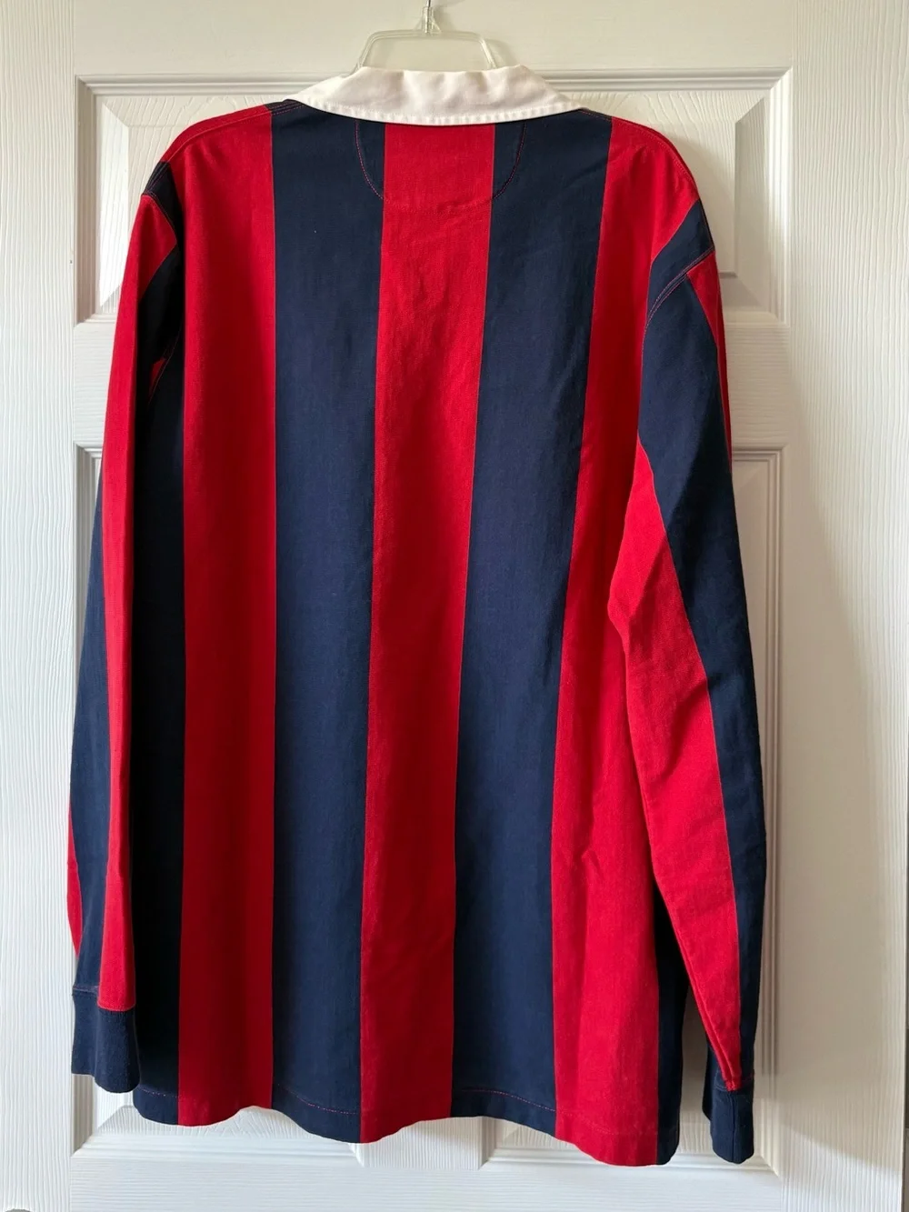 Ralph Lauren Navy & Red Lace-Up Rugby Polo Team USA Paris Olympics 2025 - Picture 2 of 7